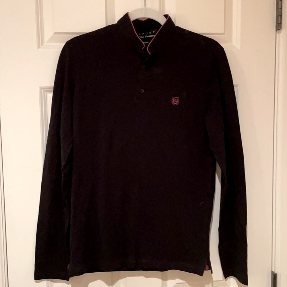 The Kooples Men's polo shirt Sz S Black/Red